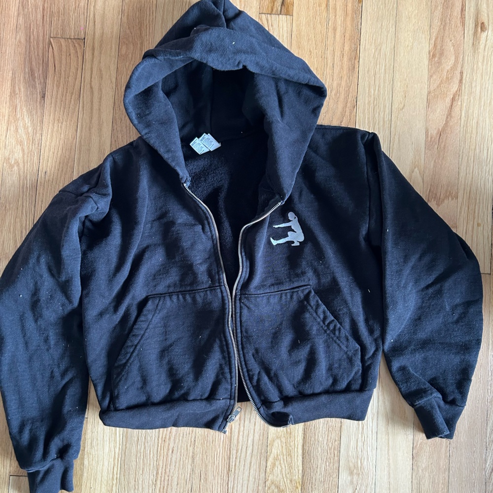 Suzie B fitness crop black hoodie